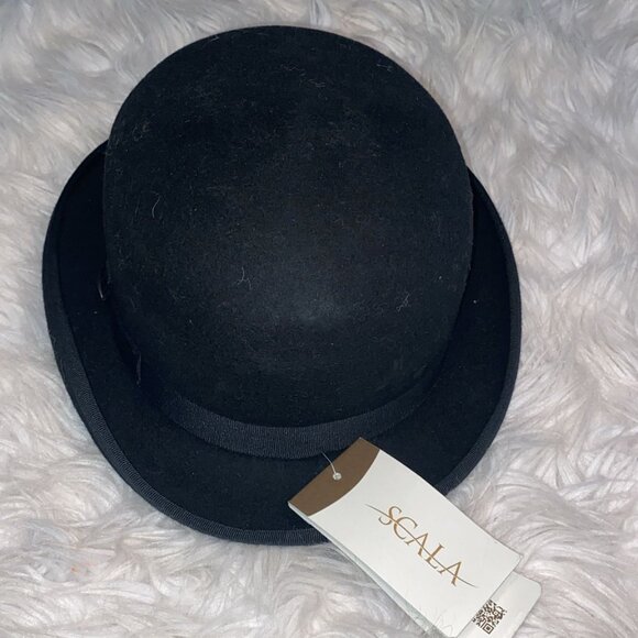 Men's wool felt bowler hat by SCALA - Picture 2 of 9